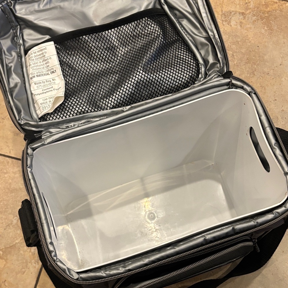 Coleman Gray and Black Soft Cooler with Shoulder Strap - Picture 9 of 11
